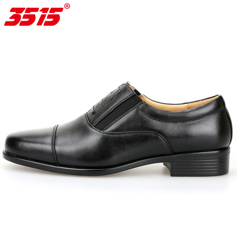 3515强人正品男款休闲商务制式配发头层牛皮皮鞋三接头皮鞋男制式校尉