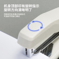 得力(deli)12#50页旋转式订书机 厚层订书器 中缝临时装订可拆 办公用品 灰色0414S