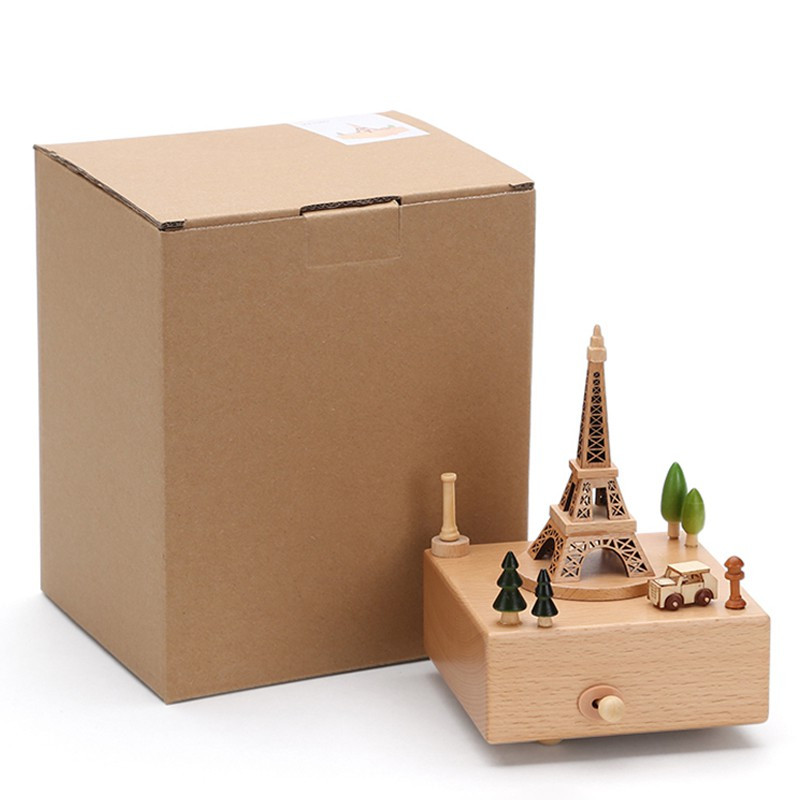 木质音乐盒八音盒送儿童生日礼品女生创意天空之音乐盒