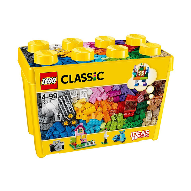 LEGO乐高 Classic经典创意系列 790粒桶装 10698大号积木盒 儿童益智拼插玩具 4岁以上适用