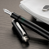 百利金(Pelikan )M405银夹镀金笔尖树脂笔杆墨水笔钢笔