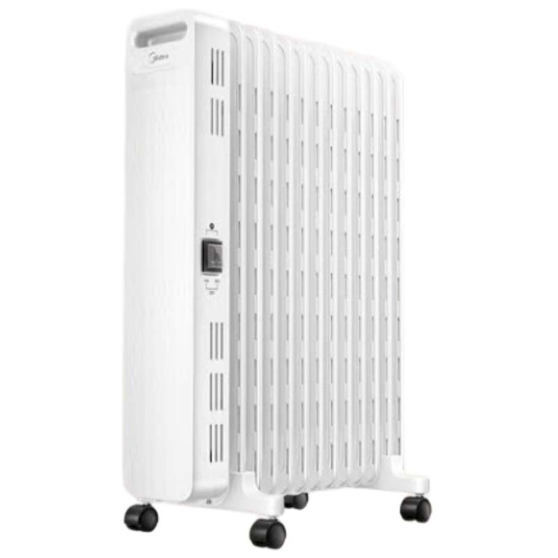 美的 取暖器 13片 13片散热机械式白色