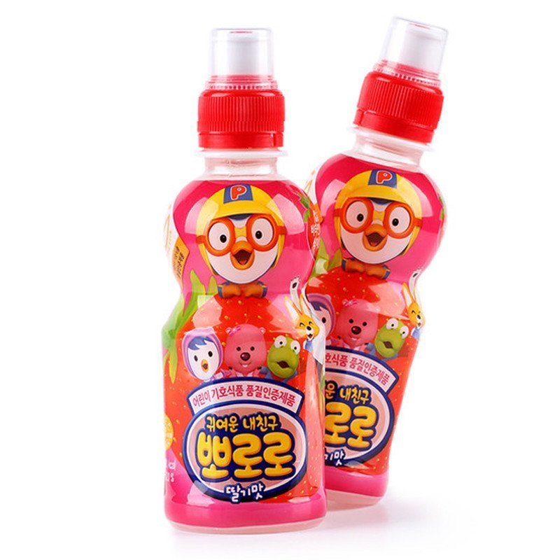 啵乐乐韩国进口草莓味饮料