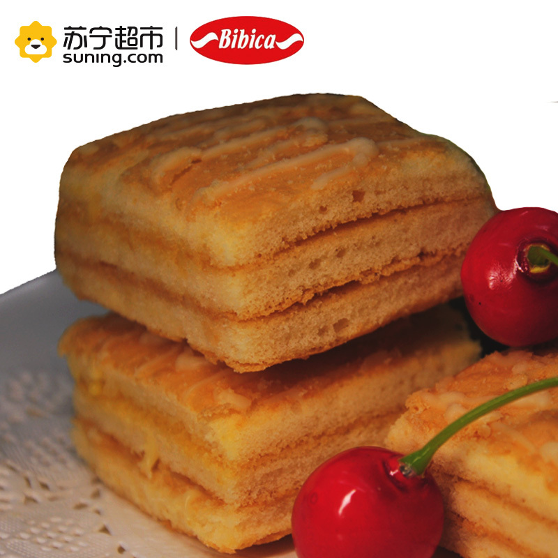 比比卡Bibica 黄油牛奶味蛋糕 办公室下午茶点心168g/盒 越南进口
