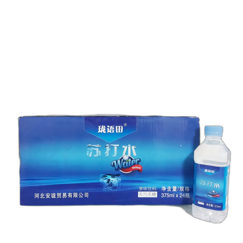珑语田 苏打水 苏打果味饮料 375ml*24瓶 箱高清大图