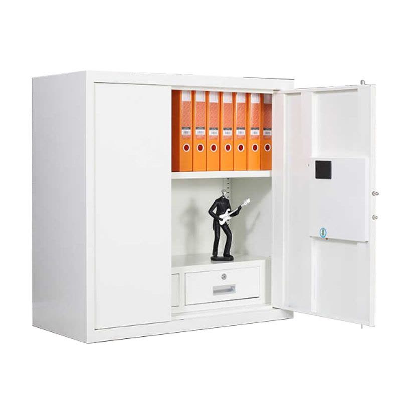 洛苏通盛电子保密柜钢制密码文件柜保险柜铁皮资料柜矮柜办公室储物柜单节白色密码锁420*900*900常规款图片