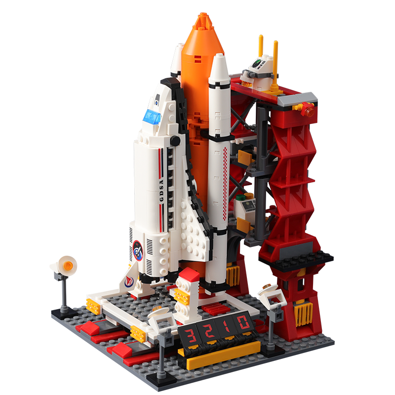 乐智积木火箭儿童拼装玩具启智力动脑10小孩7男孩812生日礼物6岁以上