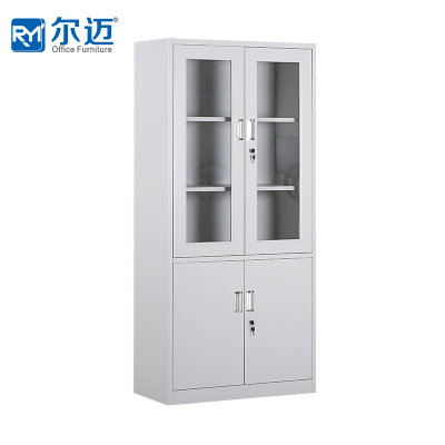 尔迈 文件柜铁皮柜办公柜钢制资料柜储物柜带锁钢制档案柜-大器械柜