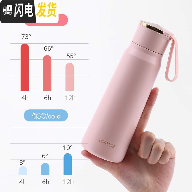 三维工匠女学生可爱韩版水杯子瓶简约便携创意风保温杯