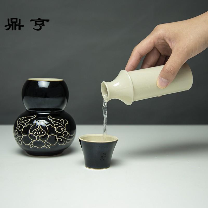 鼎亨磁州窑葫芦温暖酒中式烫酒热酒壶温黄酒中式白酒器