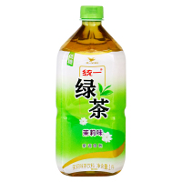 统一茉莉绿茶调味茶饮料1L*8瓶 大瓶装