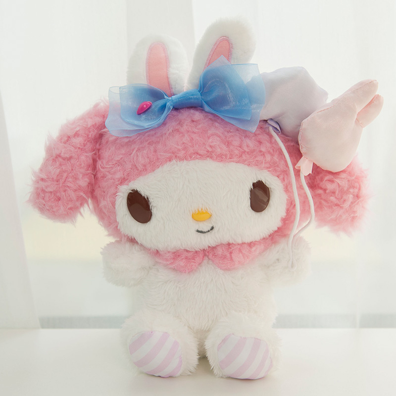 ins可爱少女心气球melody美乐蒂公仔美乐蒂玩具毛绒玩具公仔摆件 气球