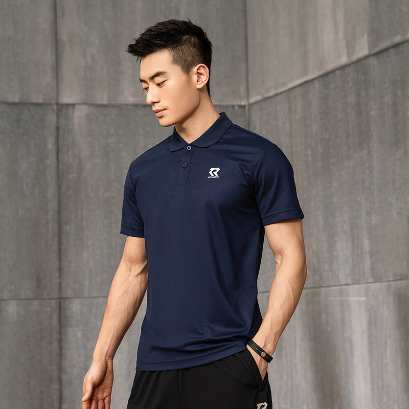 361运动t恤男新款健身跑步半截袖男士翻领透气短袖polo衫休闲上衣