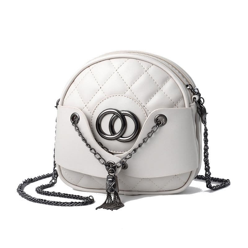 斯妮拉 青年韩版时尚小包包女2023新款潮女包韩版清新菱格链条小香风时尚单肩斜挎小包一件图片