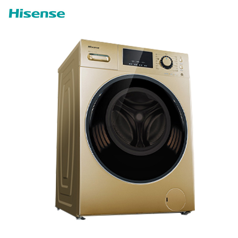 海信(Hisense)XQG90-S1226FIYG 9公斤全自动变频滚筒洗衣机 智能投放洗衣液 WiFi控制 中途添衣