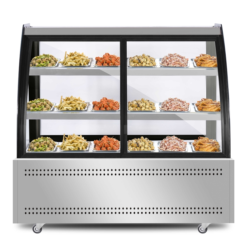 冰原冷藏展示柜保鲜妖怪商用卧式小型熟食烧烤点菜卤菜串串凉菜展示柜