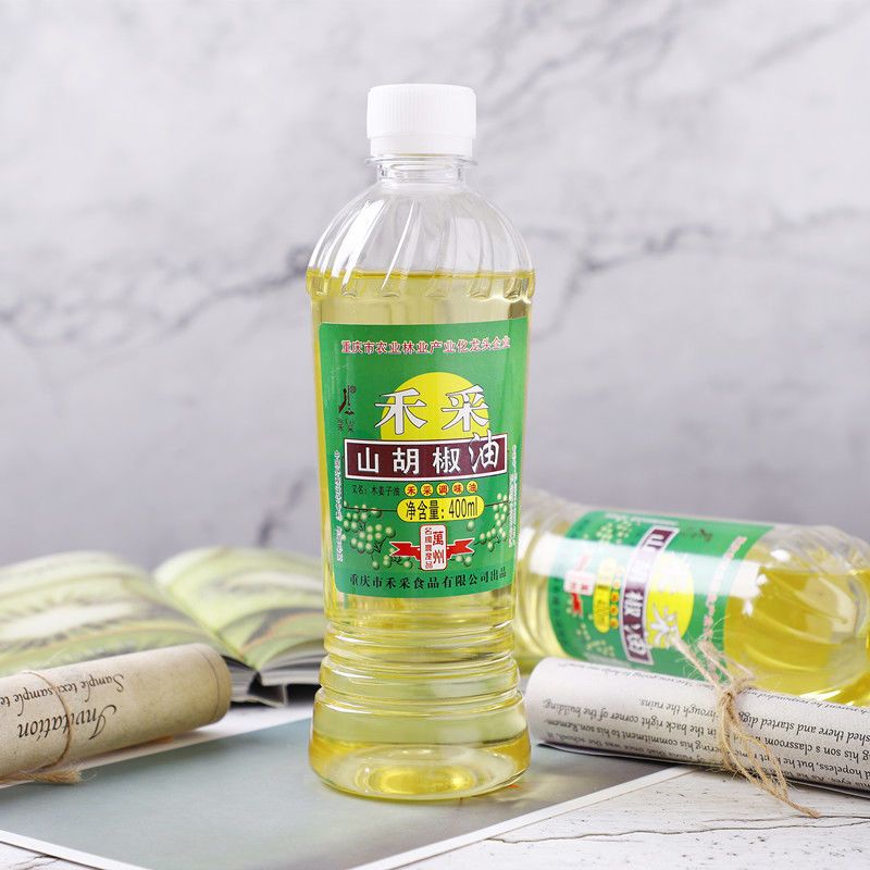 山胡椒油400ml1瓶重庆特产万州禾采山胡椒油400ml调味油浓缩山苍子油