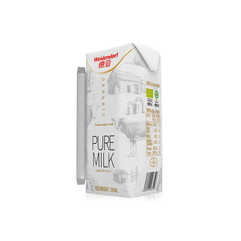 德亚有机高钙纯牛奶200ml* 10(1005)