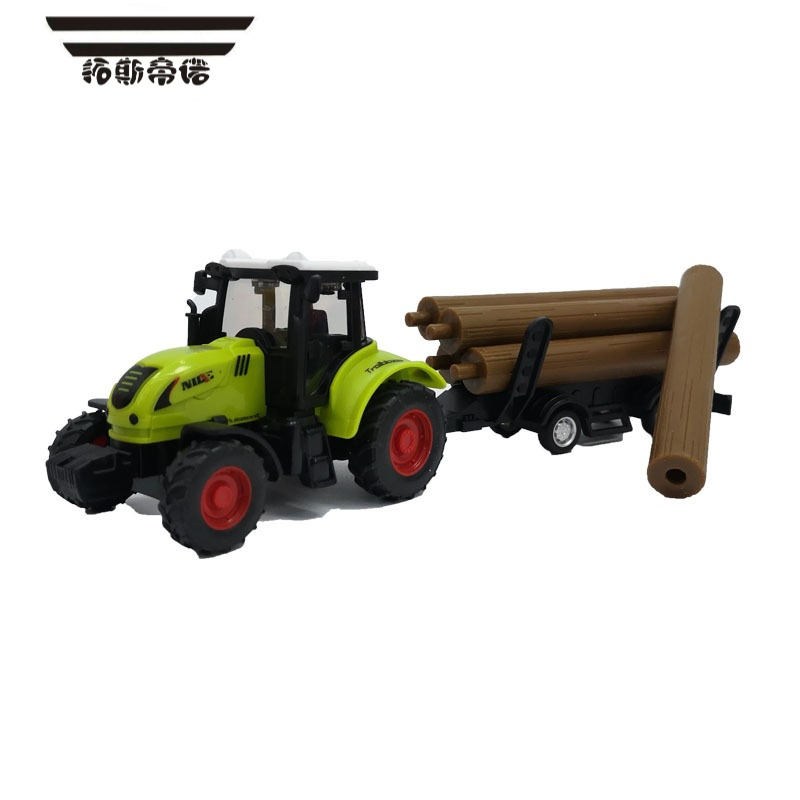拓斯帝诺儿童农夫拖拉机玩具车仿真农用惯性小汽车耐摔木材运输农场