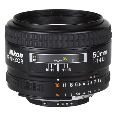 尼康(Nikon) AF 50mm f/1.4D 尼康卡口 52mm口径 标准定焦镜头