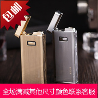 虎牌充气打火机金属防风超薄个性创意触摸点火精品打火机刻字男女