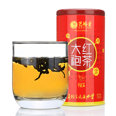 艺福堂茶叶 大红袍茶叶 特级乌龙茶 正宗武夷山岩茶 原产125克