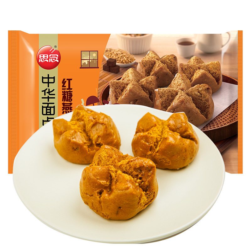 思念中华面点红糖燕麦馒头420g