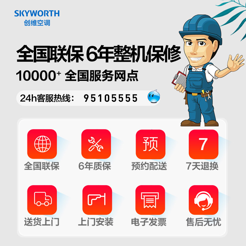 创维自营空调 大1.5匹新三级能效挂机 冷暖微风感变频 家用空调壁挂式KFR-35GW/V3HA1D-N3(金色)高清大图