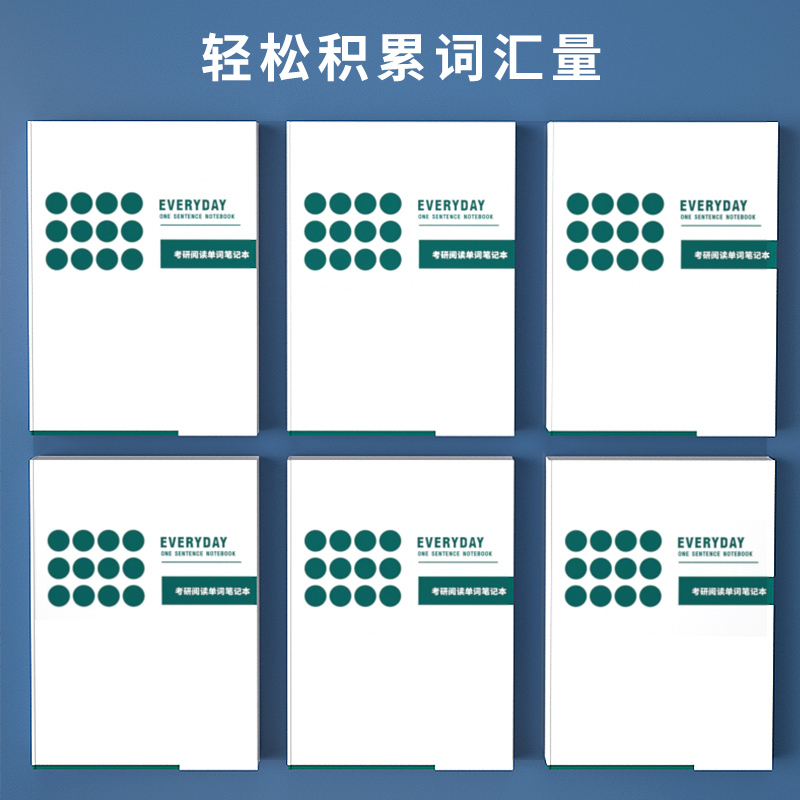 [正版]备考2024考研英语阅读单词笔记本英语一英语二阅读理解精讲80篇配套本考研阅读手译本何凯文田静唐迟每日一句记录
