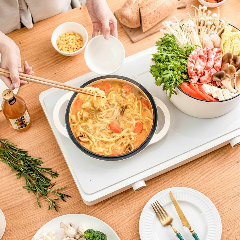适盒A4BOX双盘IH双口多功能料理锅标配