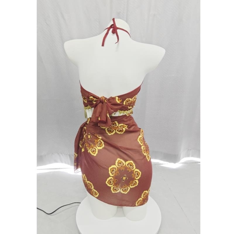 长夜漫漫情趣内衣飞天舞姬异域风情烫金抹胸情趣制服古风汉服1528高清大图