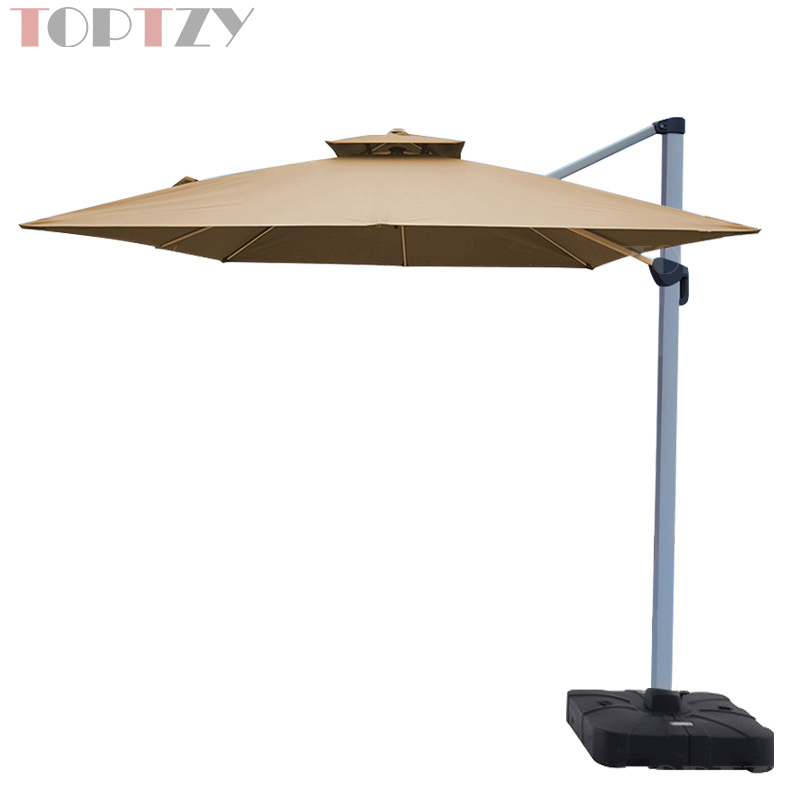 探在途 TZT5072114 户外遮阳伞庭院伞别墅露天花园罗马伞 2.5米 铝合金款