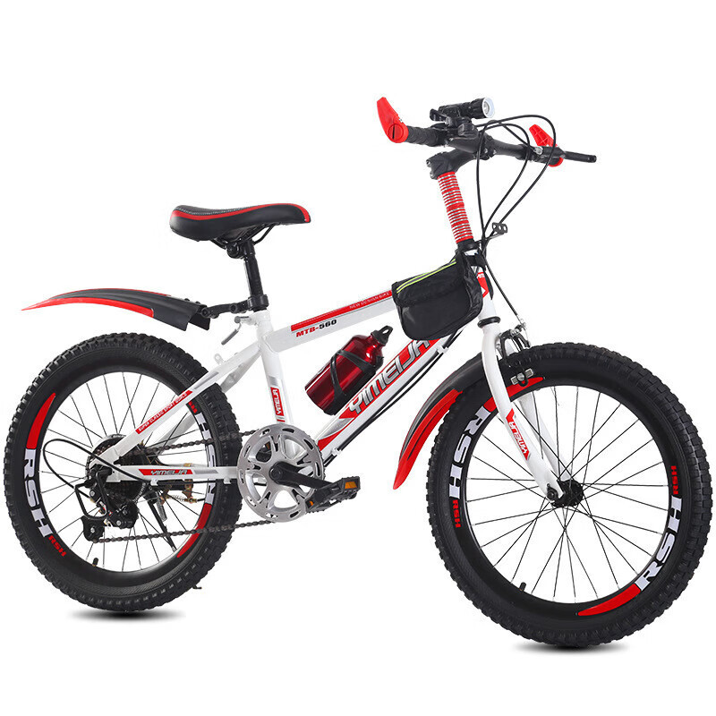 新款儿童学生自行车20 22 24寸男女通用7-12岁单速脚踏车