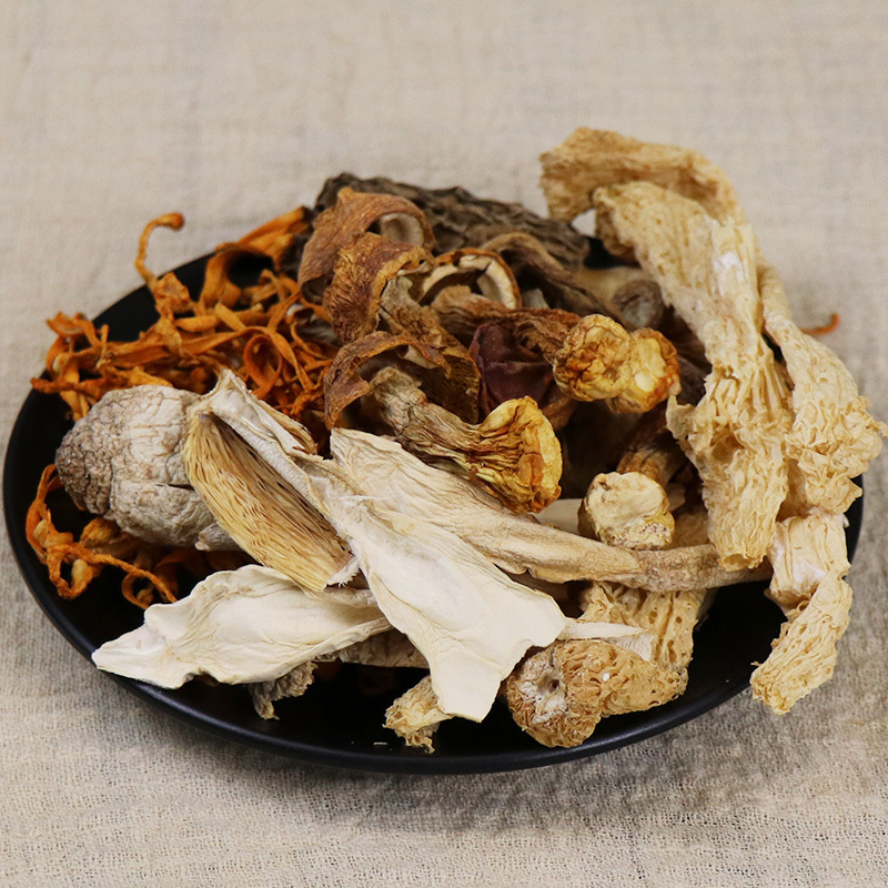 一品爽 菌荟萃80g/盒 菌菇组合 姬松茸 虫草花 鸡腿菇 鹿茸菌 竹荪 羊肚菌组合火锅煲汤食材