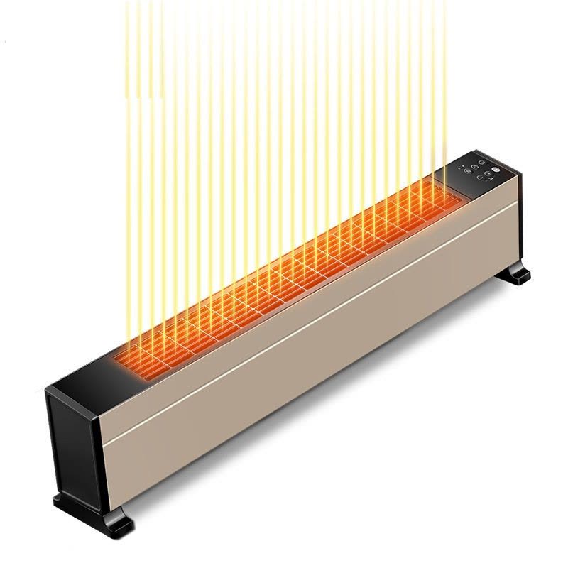 美的 踢脚线取暖器 家用电暖器智能WIFI遥控IPX4级防水电暖气片串铝发热体大面积移动地暖浴室干衣 HDY22TH图片