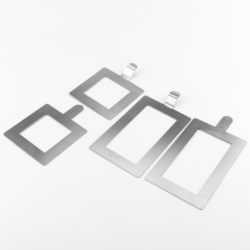 海斯迪克 不锈钢规格采样板 HKCL-583 5*10cm 弯柄 1个高清大图