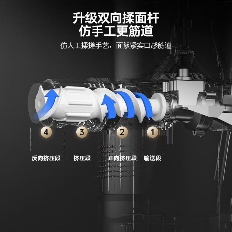 美的(Midea) 面条机全自动多功能大容量多模头可拆卸和面机压面机MJ-NZ33全自动多功能大容量多模头可拆卸和面机