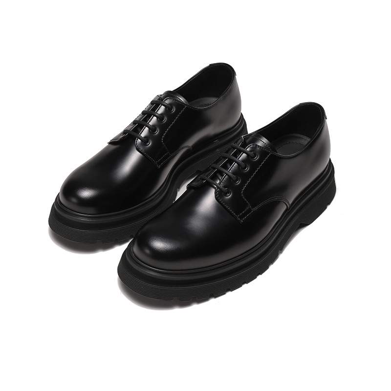 普拉达prada男士皮革系带皮鞋德比鞋2ee306b4l