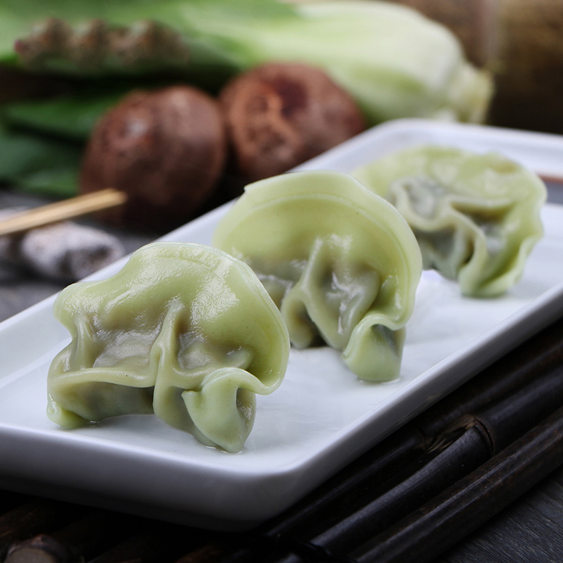 湾仔码头 多菜多益香菇青菜上品素菜水饺720g