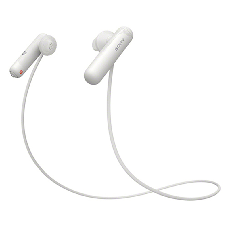索尼(SONY)WI-SP500 无线蓝牙运动耳机 IPX4防泼溅 免提通话 白色