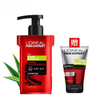 欧莱雅（L'OREAL）男士洗面奶套装火山岩抗痘冻160ml洁面膏乳控油祛痘去黑头补水保湿深层清洁