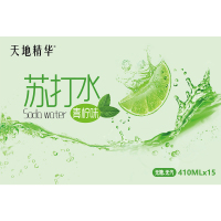 天地精华 青柠苏打水410ml*15瓶装 苏打饮料整箱