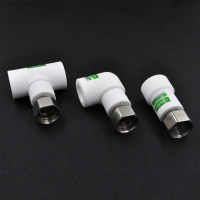 闪电客PPR活接热水器活接太阳能壁挂炉活接204分水管管材管件配件 光边不锈钢帽直活接