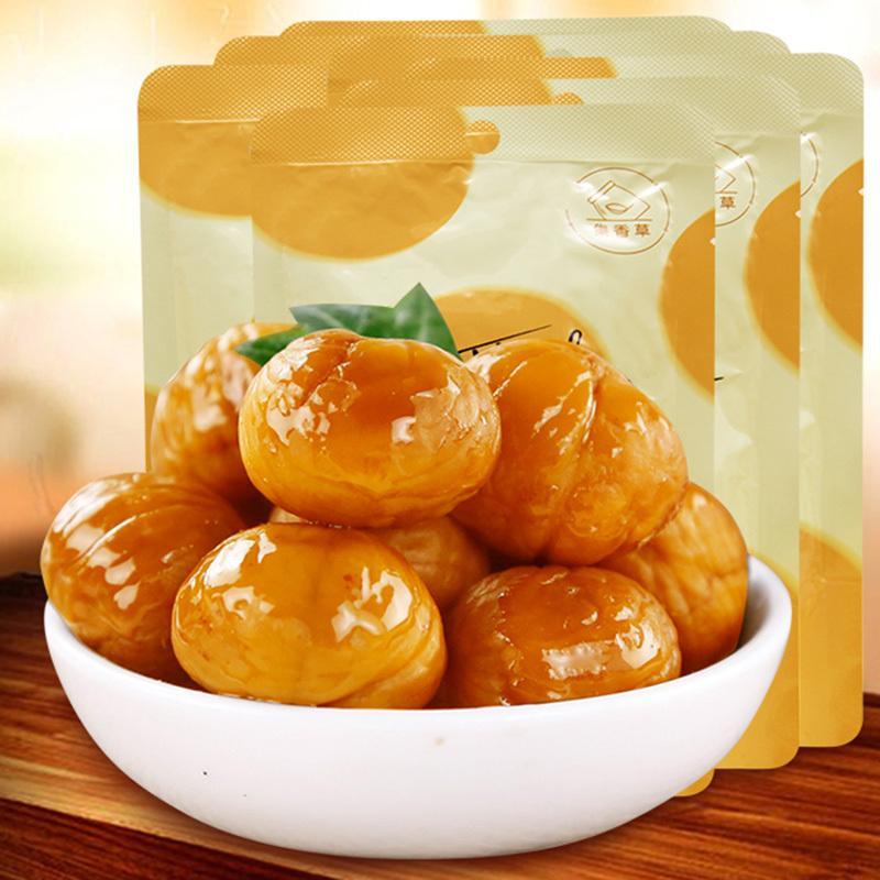 集香草甘栗仁100g*5袋 休闲小吃零食板栗栗子仁
