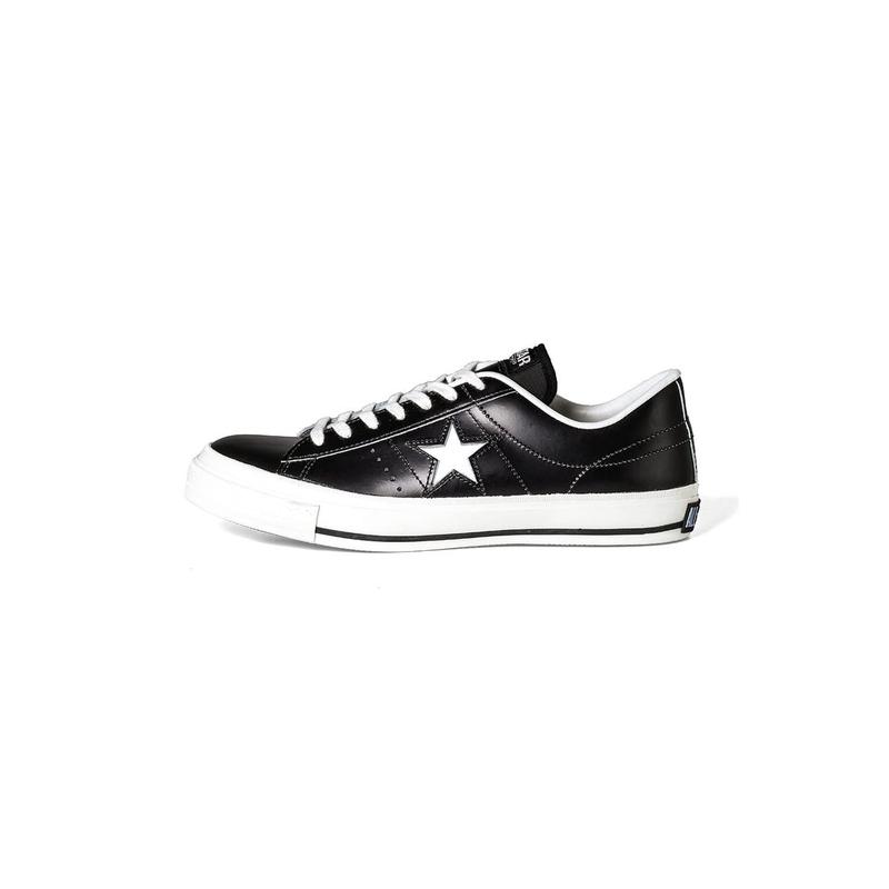 匡威(CONVERSE)匡威高端日本制造单星帆布板鞋男鞋休闲鞋黑白色低