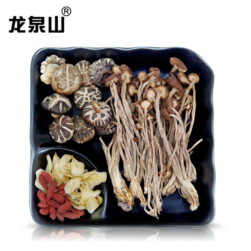 龙泉山 茶树菇菌菇95克混合汤料包煲汤材料全家滋补汤料包老火汤养生炖汤材料干货家庭装 95g
