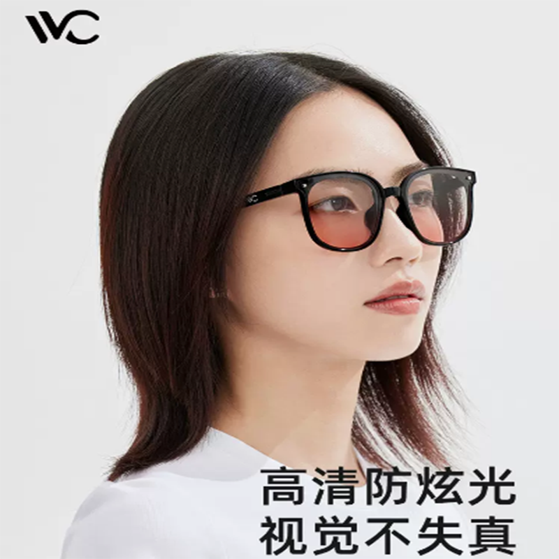 VVC柠下夏季太阳镜女款防晒可折叠墨镜防紫外线轻巧防眩光高清 天境绿 货期5-10天