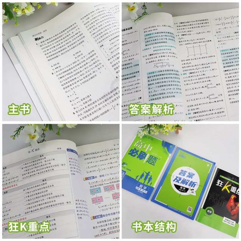 数学-人教版 选择性必修第一册 [正版]2024版高中必刷题数学物理化学生物必修一1二三人教版必刷题高一上下册htwx英高清大图