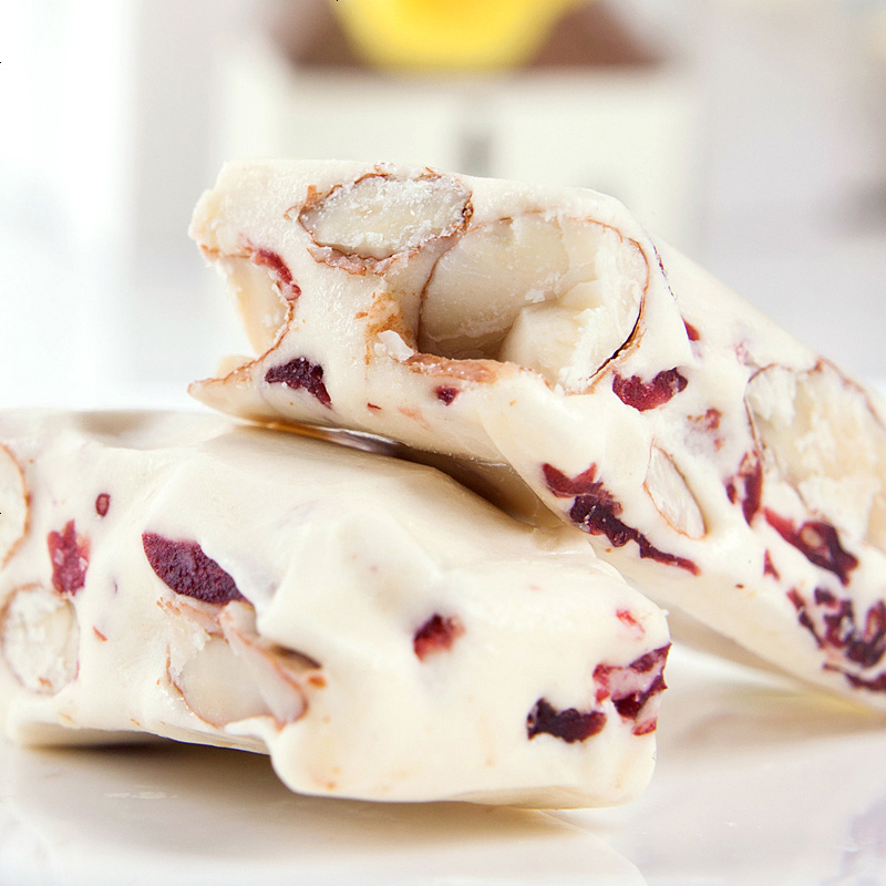 厦门特产日光岩牛轧糖蔓越莓花生牛轧糖小吃食糖果喜糖 花生味180gx3