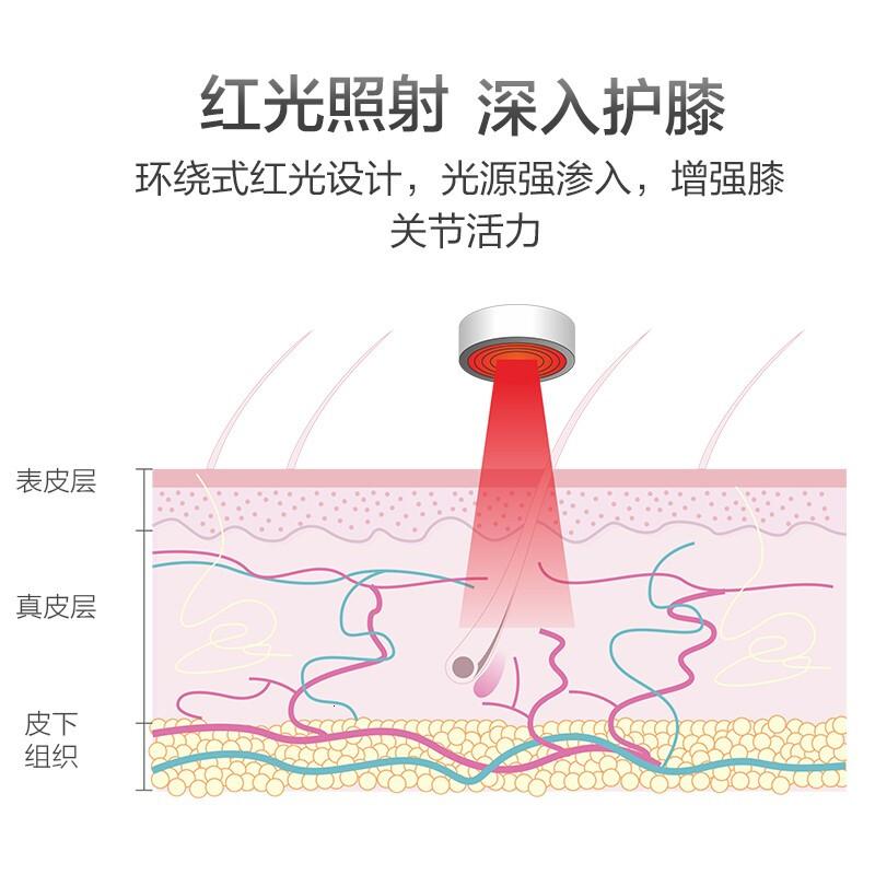 攀高膝盖按摩器护膝仪膝关节按摩仪加热膝部保暖老寒腿热敷家用送老人长辈PG-2015F3黑色高清大图